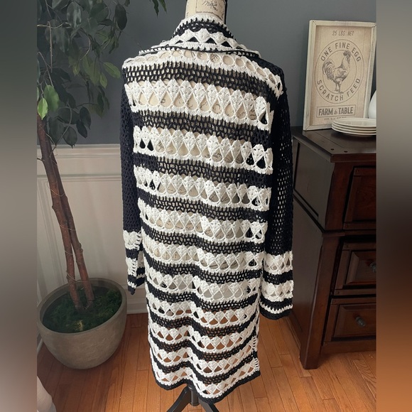 Boston Proper Crochet Duster Caridgan- New without tags - Picture 4 of 6